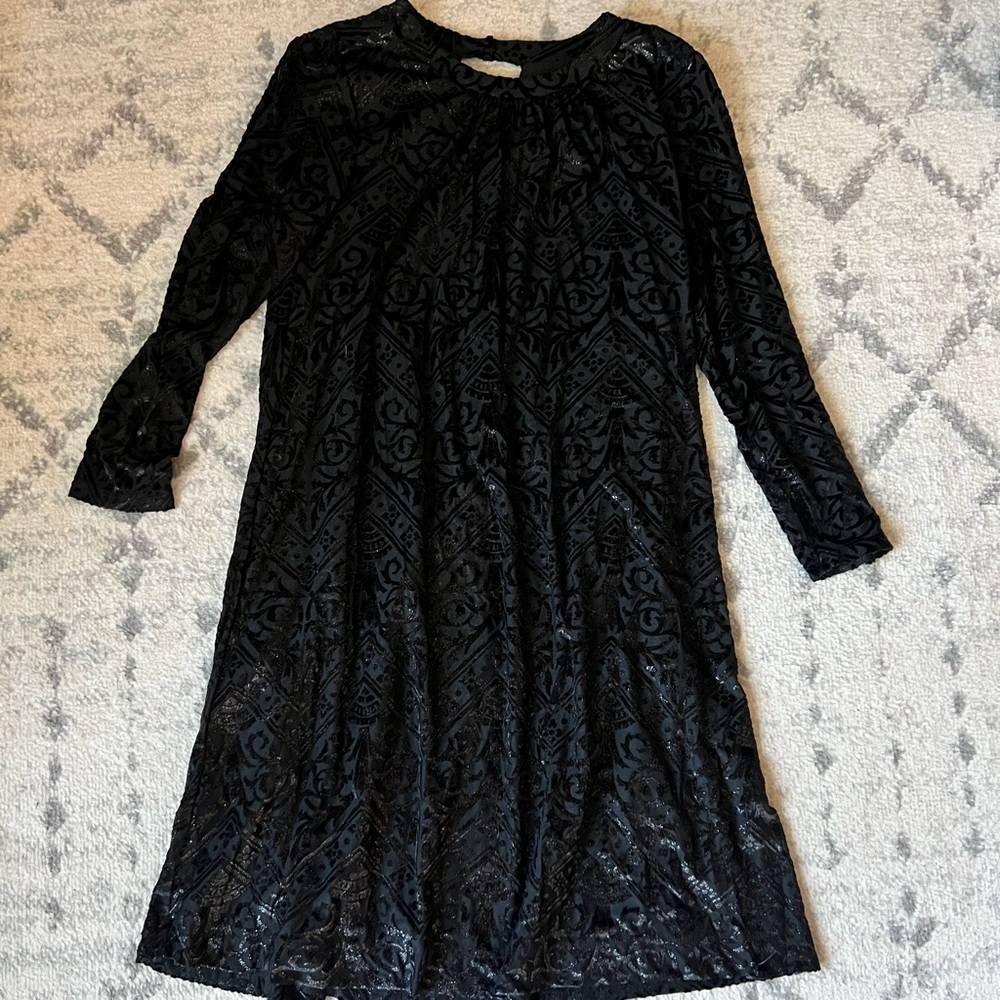 Black sparkly/velvet dress